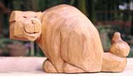 cat keepsake carving