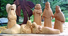 nativity carving keepsake